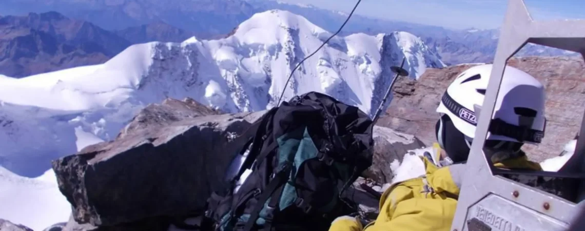 Autor strony na szczycie Dufourspitze