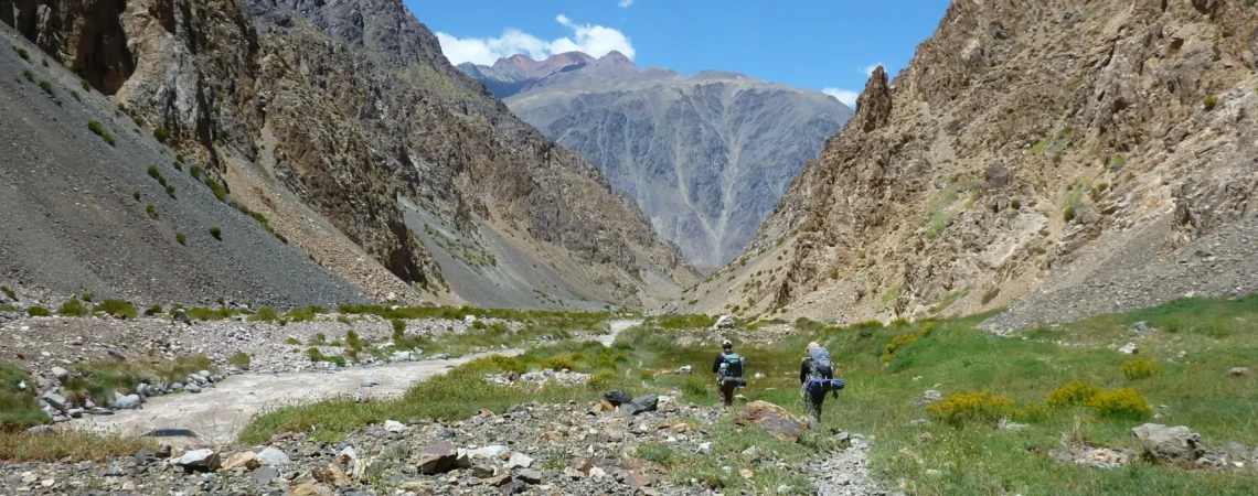 Widok na szczyt Aconcagua