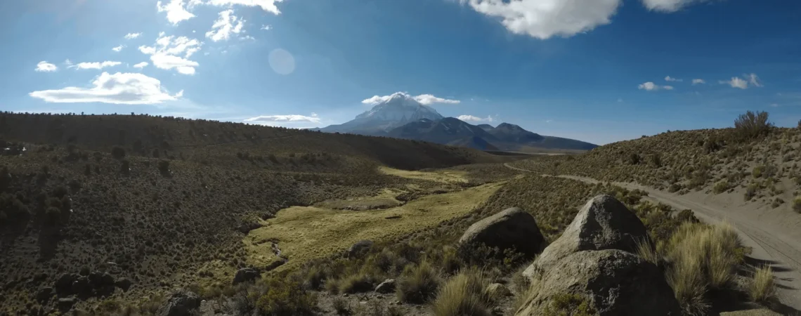 Widok na szczyt Sajama