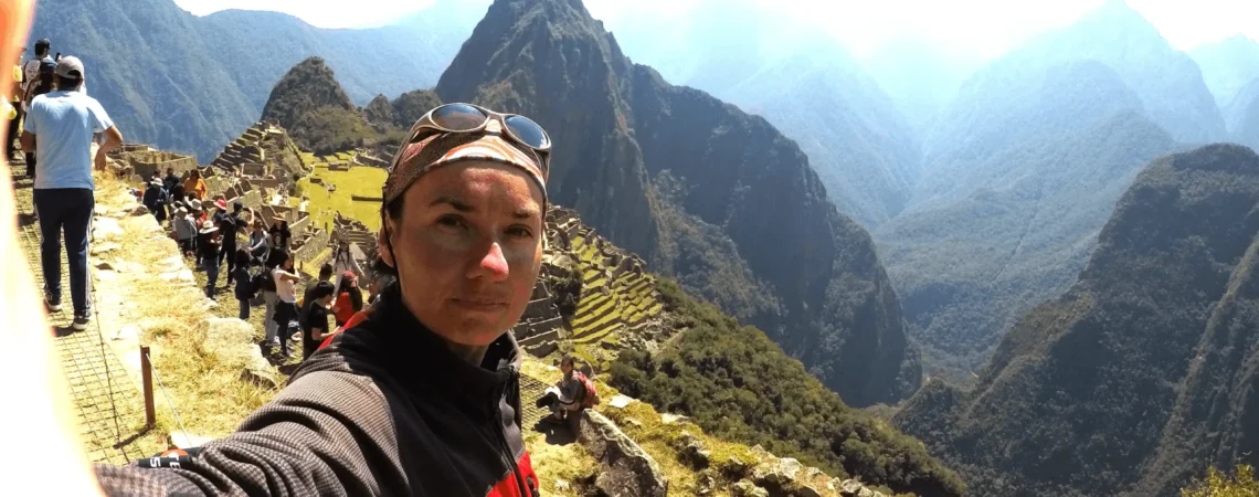 Autorka strony w Machu Picchu