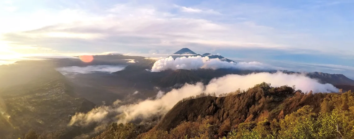 Widok na wulkan Bromo