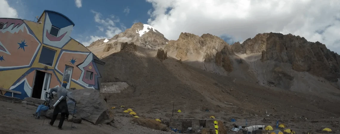 Widoki w obozie bazowym pod Kazbekiem