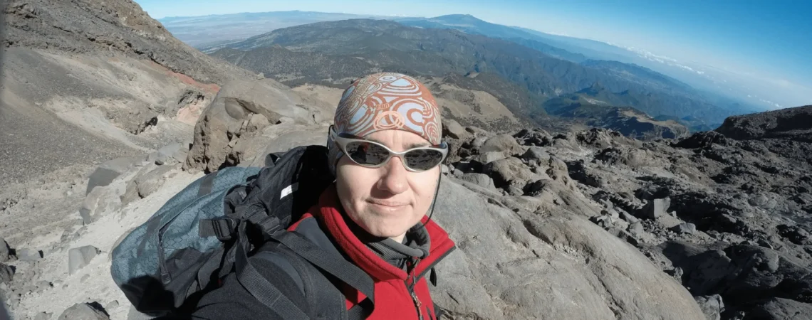 Autorka posta w górach Meksyku