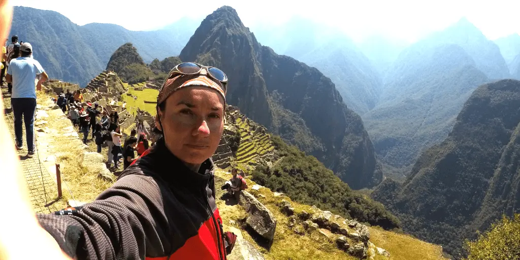 Autorka w Machu Picchu Peru